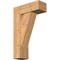 Ekena Millwork Traditional Block Smooth Bracket w/ Offset Brace, Western Red Cedar, 7 1/2"W x 20"D x 32"H BKT0806X20X32TRA05SWR - alternate 1